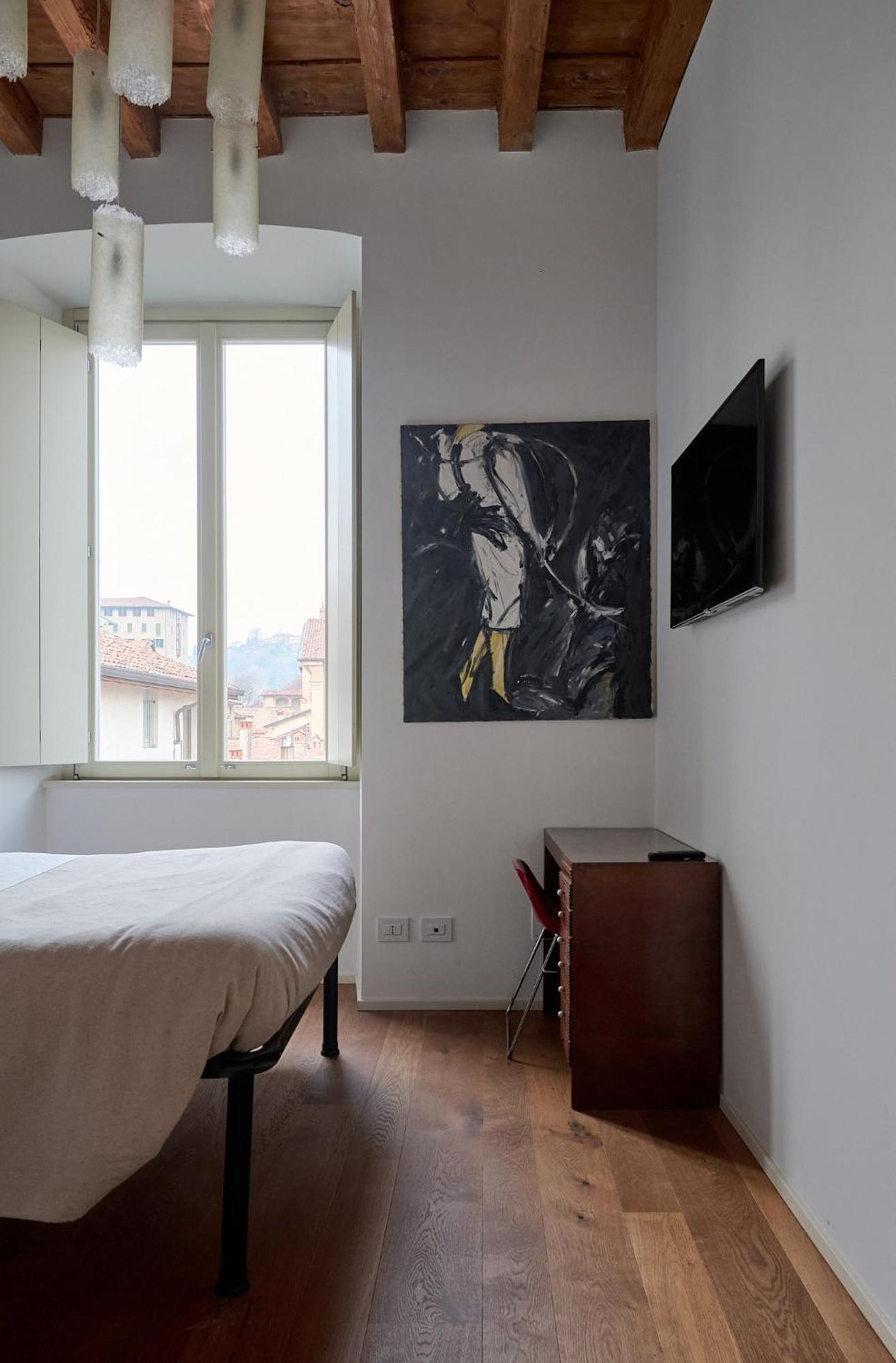 "Camera Con Vista" Bergamo Alta Buitenkant foto