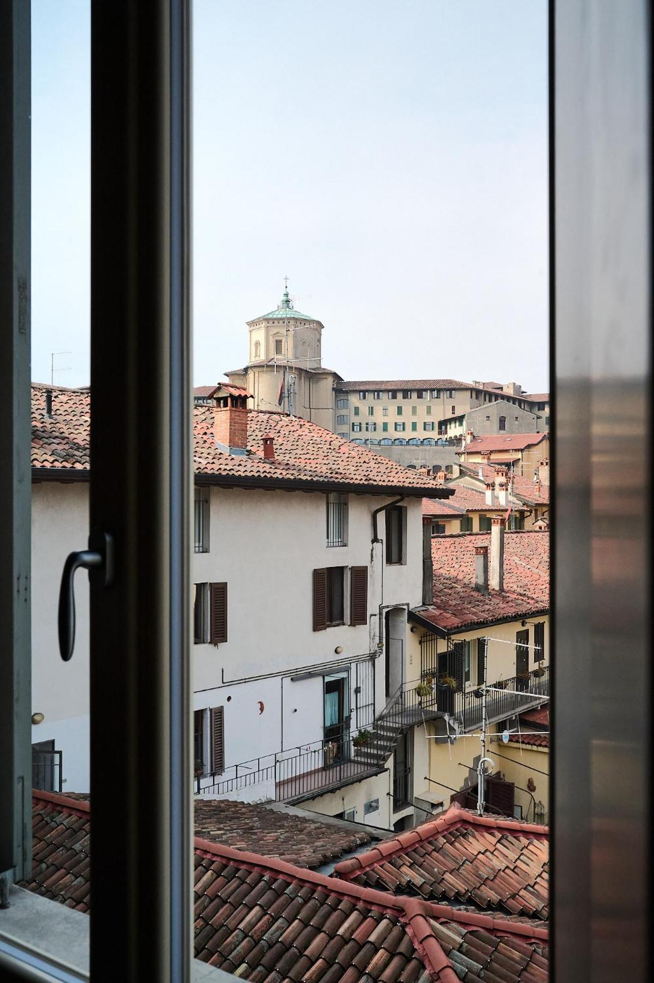 "Camera Con Vista" Bergamo Alta Buitenkant foto